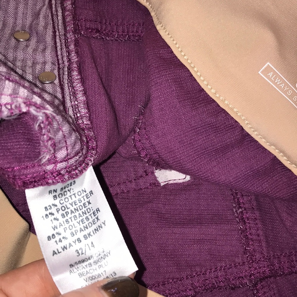 Beautiful Purple Gap Maternity Corduroy Pants - Picture 4 of 7